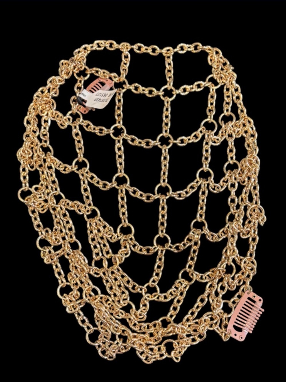 Free People Gold Lynks Head Chain NWT - Picture 3 of 3